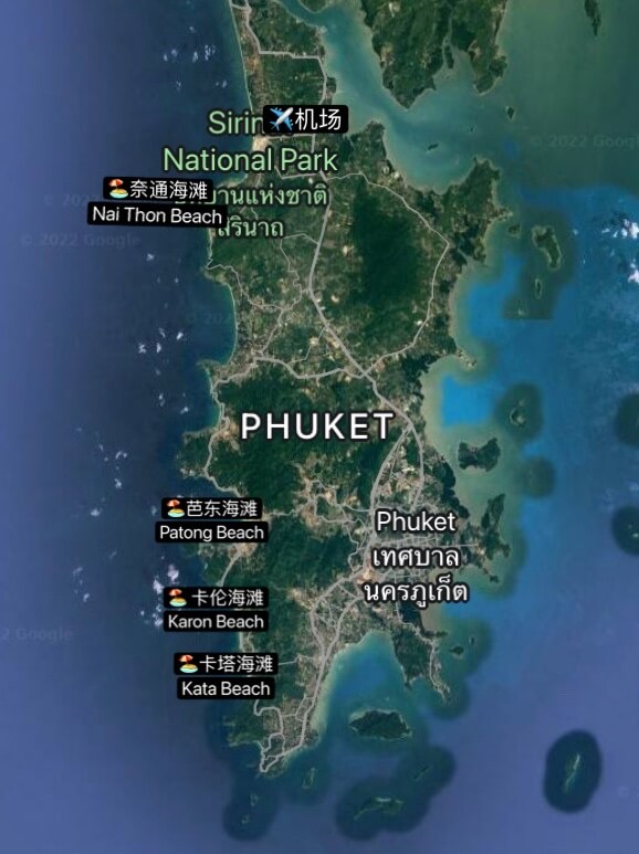 Phuket 普吉岛酒店推荐 - 区域介绍